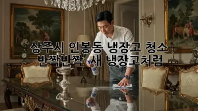 상주시 인봉동 냉장고 청소, 반짝반짝 ✨ 새 냉장고처럼!