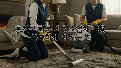 홍천군 화촌면 청소업체 비용💰 똑똑하게 아끼는 법!