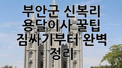 부안군 신복리 용달이사 꿀팁🍯: 짐싸기부터 완벽 정리!